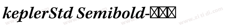 keplerStd Semibold字体转换